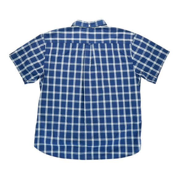 Nautica Jeans Co Shirt Mens XL Button Up Plaid - Short Sleeve 100% Cotton - Picture 2 of 10